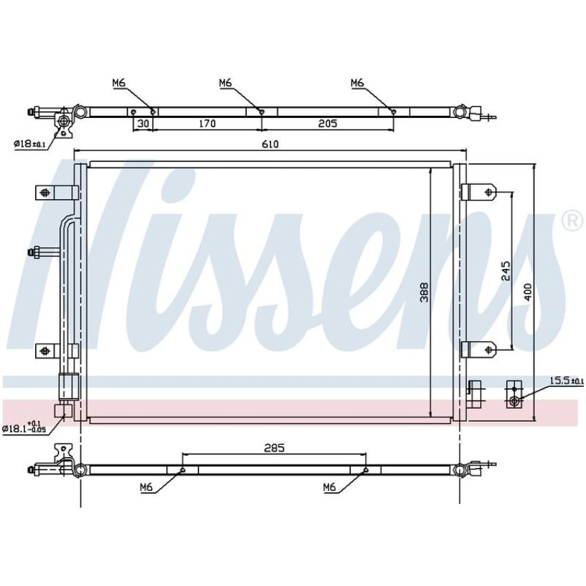 NISSENS 940139 Air Conditioning Condenser