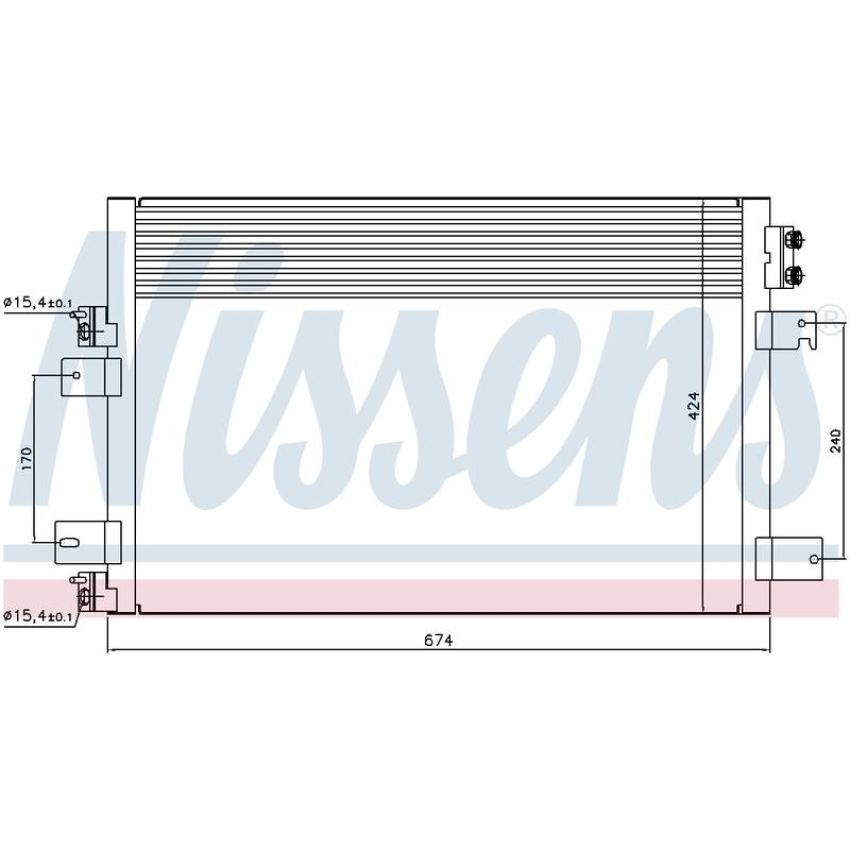 NISSENS 940151 Air Conditioning Condenser