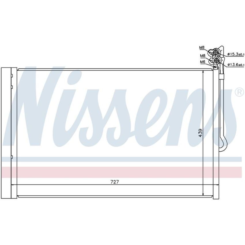 NISSENS 940157 Air Conditioning Condenser/Receiver Drier Assembly