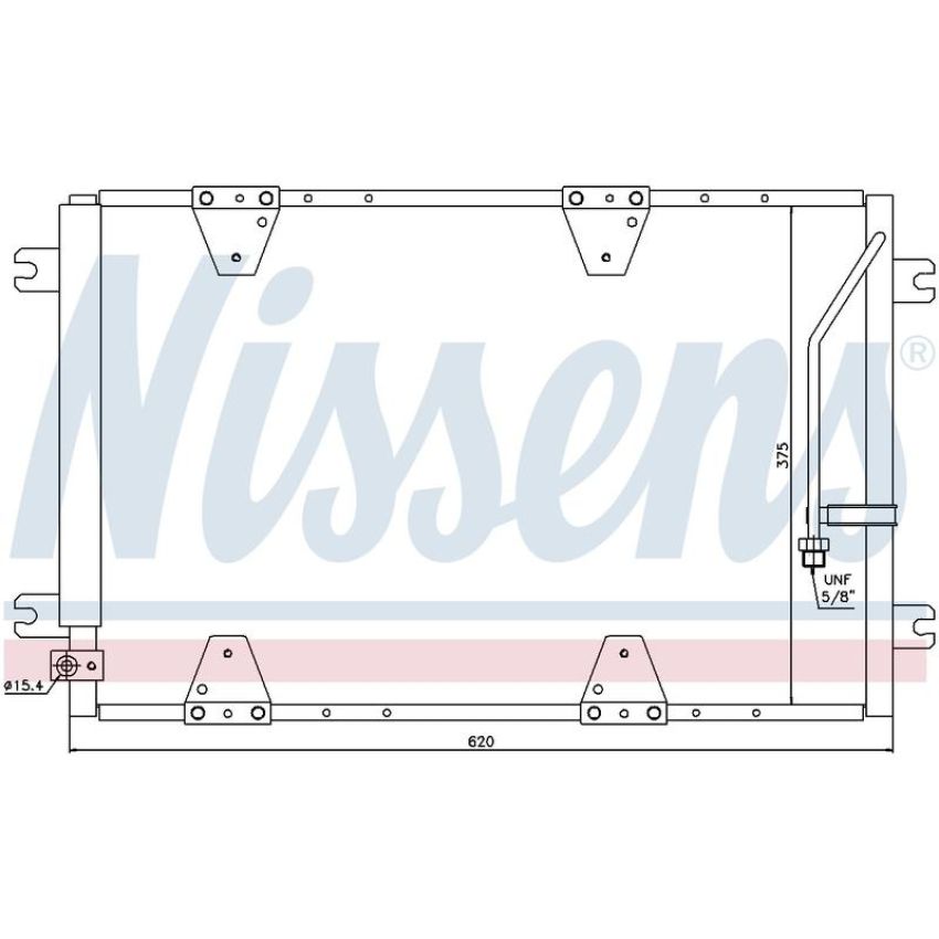 NISSENS 940174 Air Conditioning Condenser/Receiver Drier Assembly