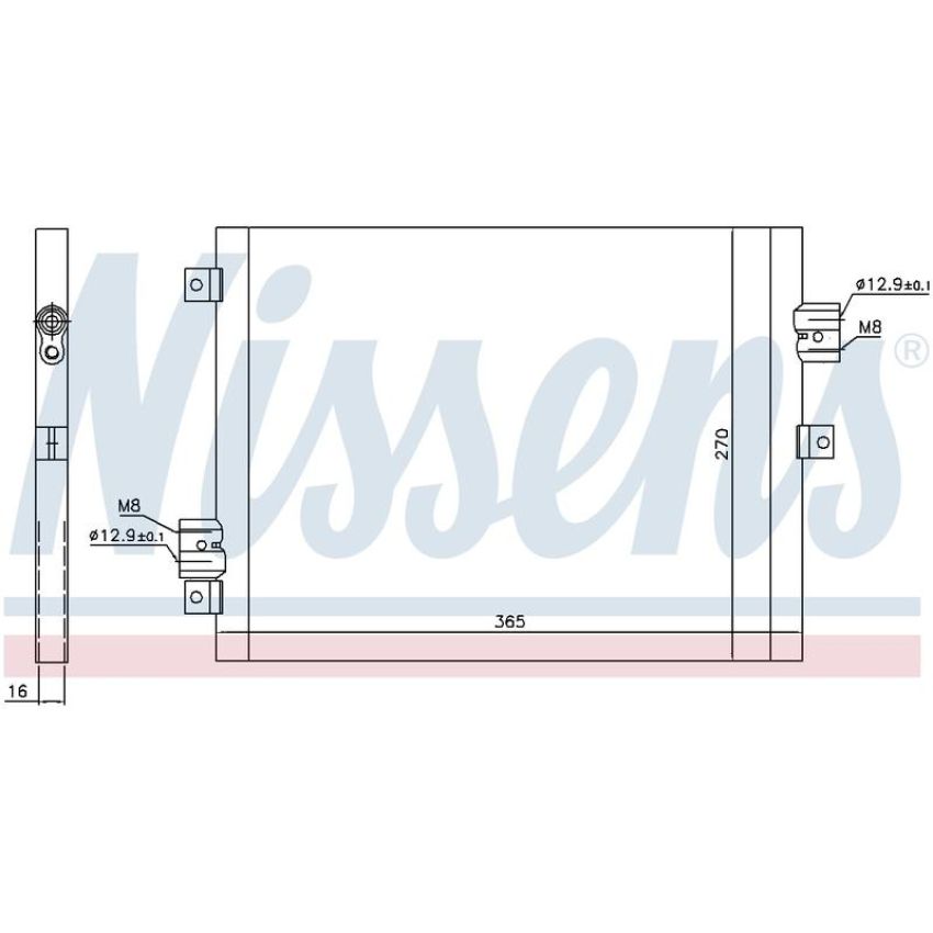 NISSENS 940190 Air Conditioning Condenser