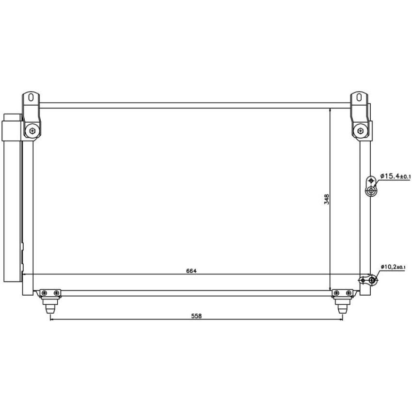 NISSENS 940191 Air Conditioning Condenser/Receiver Drier Assembly