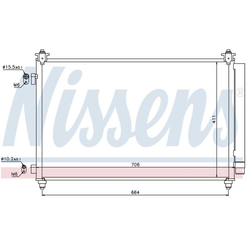 NISSENS 940253 Air Conditioning Condenser
