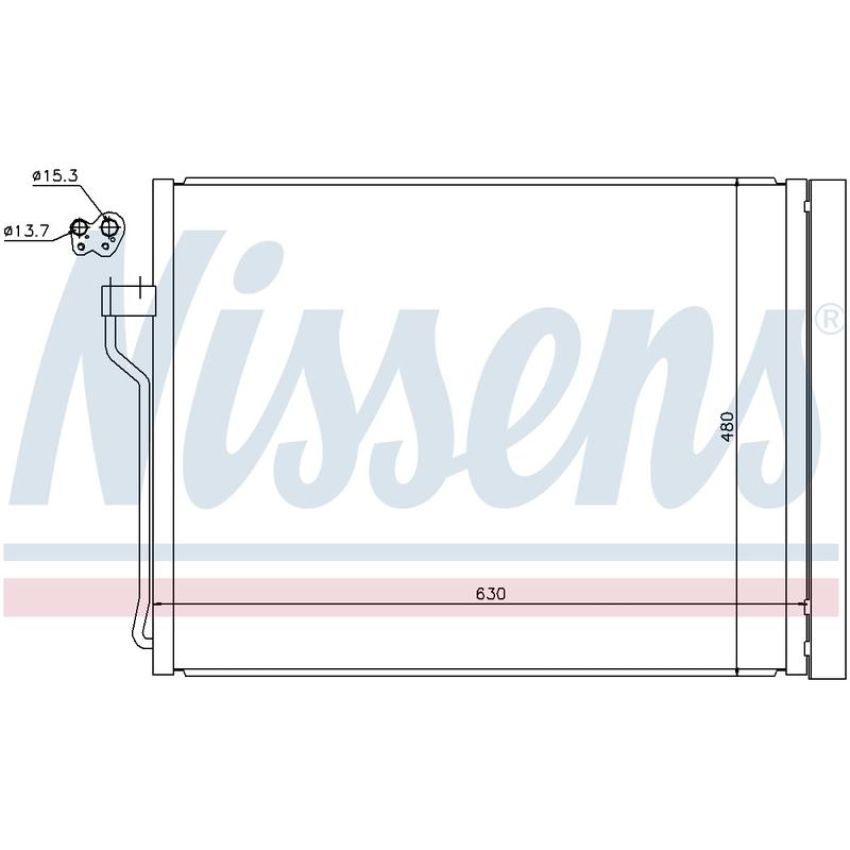 NISSENS 940288 Air Conditioning Condenser