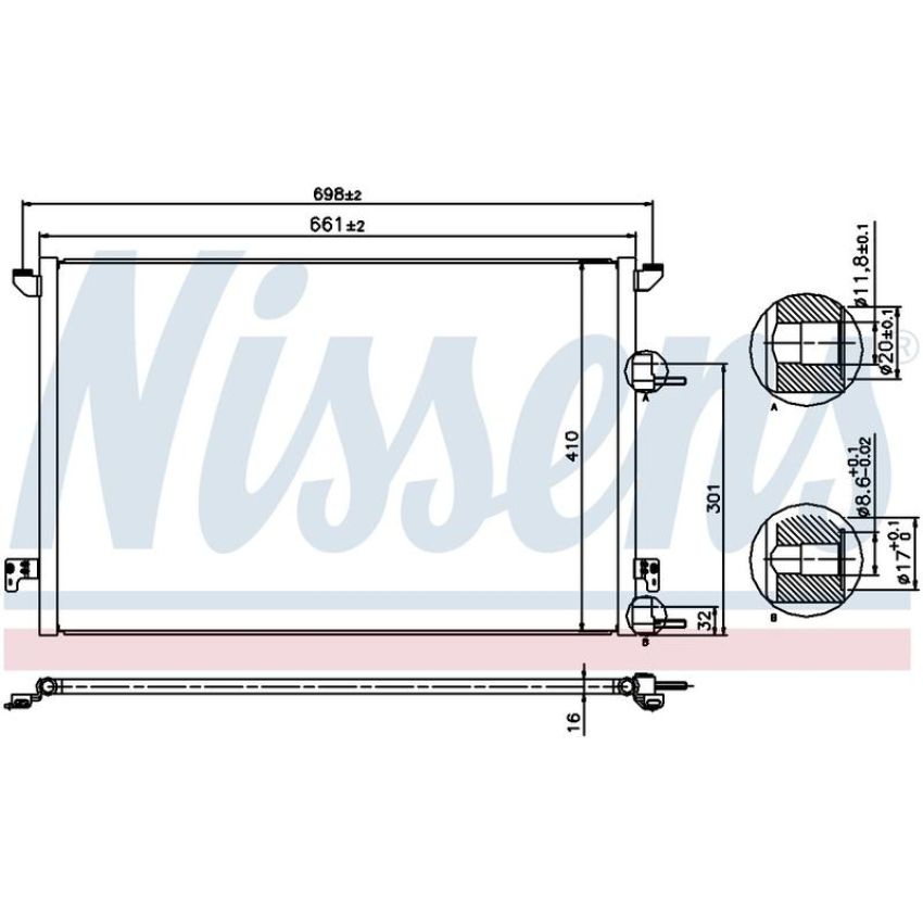 NISSENS 940320 Air Conditioning Condenser