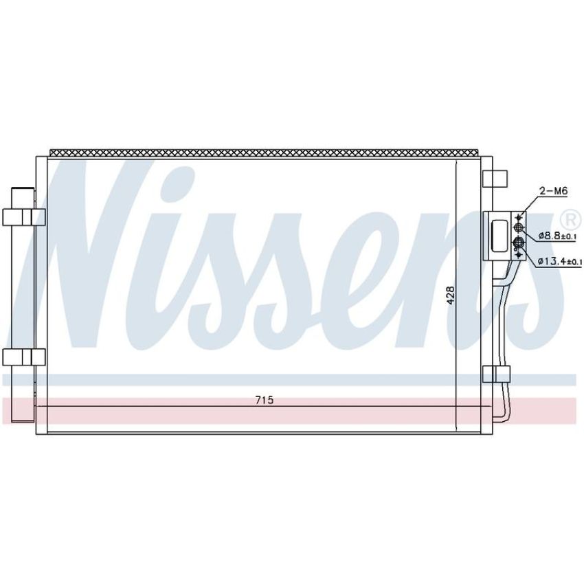 NISSENS 940449 Air Conditioning Condenser/Receiver Drier Assembly