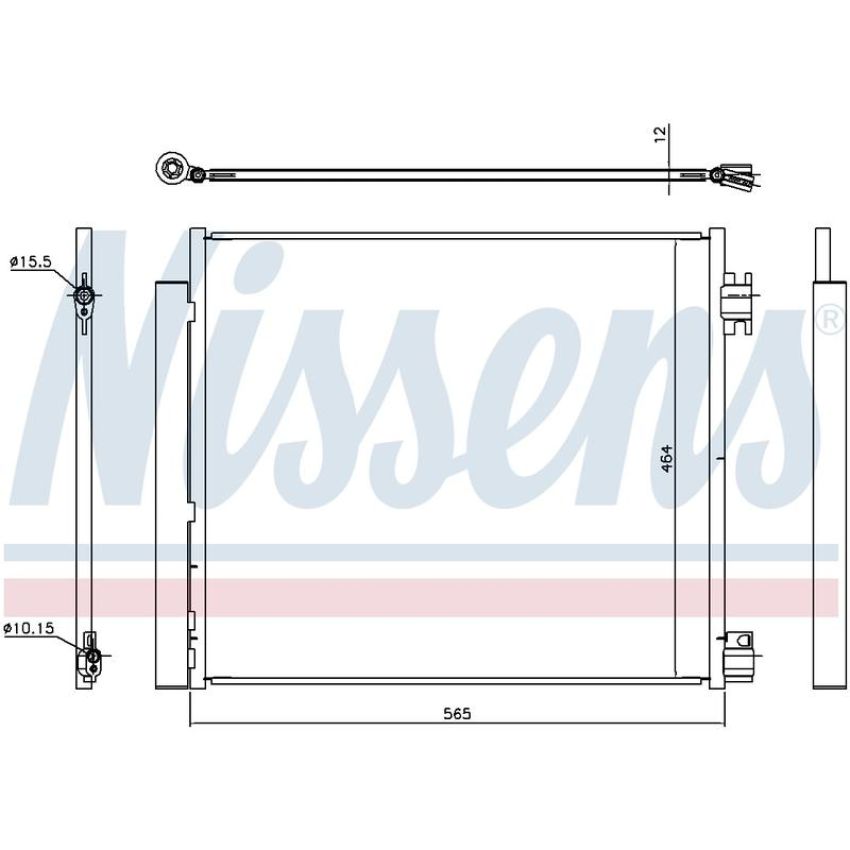 NISSENS 940546 Air Conditioning Condenser/Receiver Drier Assembly