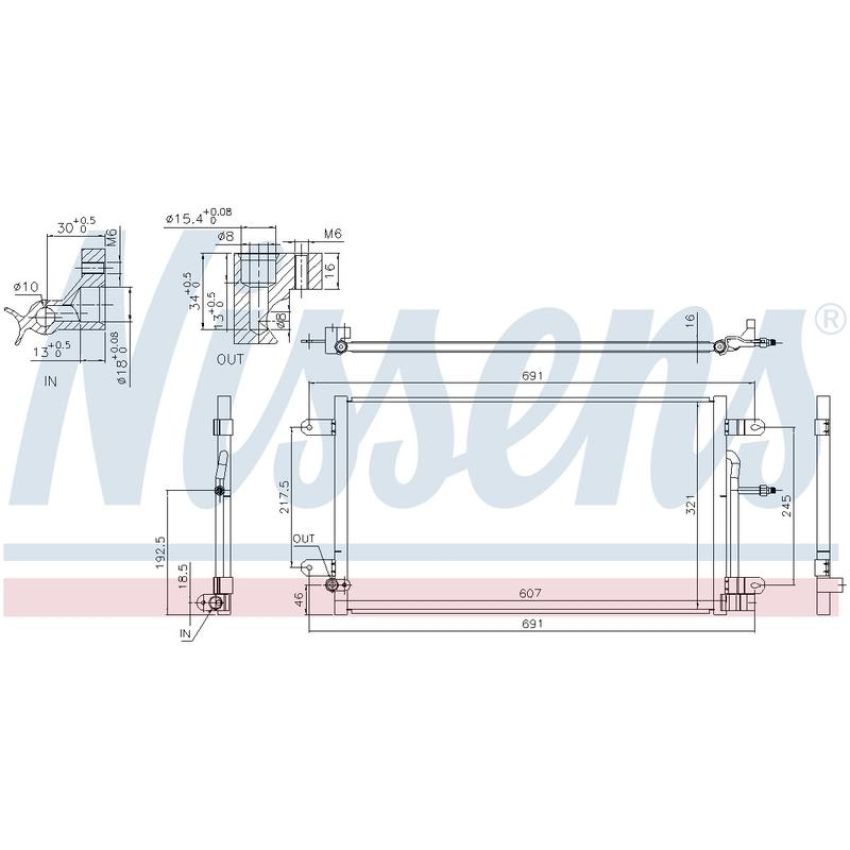 NISSENS 940694 Air Conditioning Condenser
