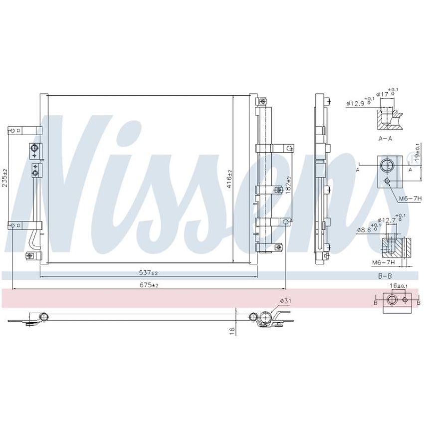 NISSENS 940832 Air Conditioning Condenser/Receiver Drier Assembly