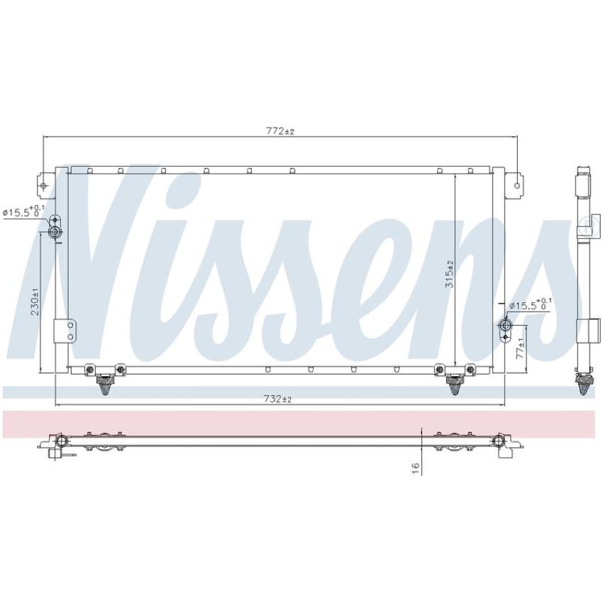 NISSENS 940838 Air Conditioning Condenser