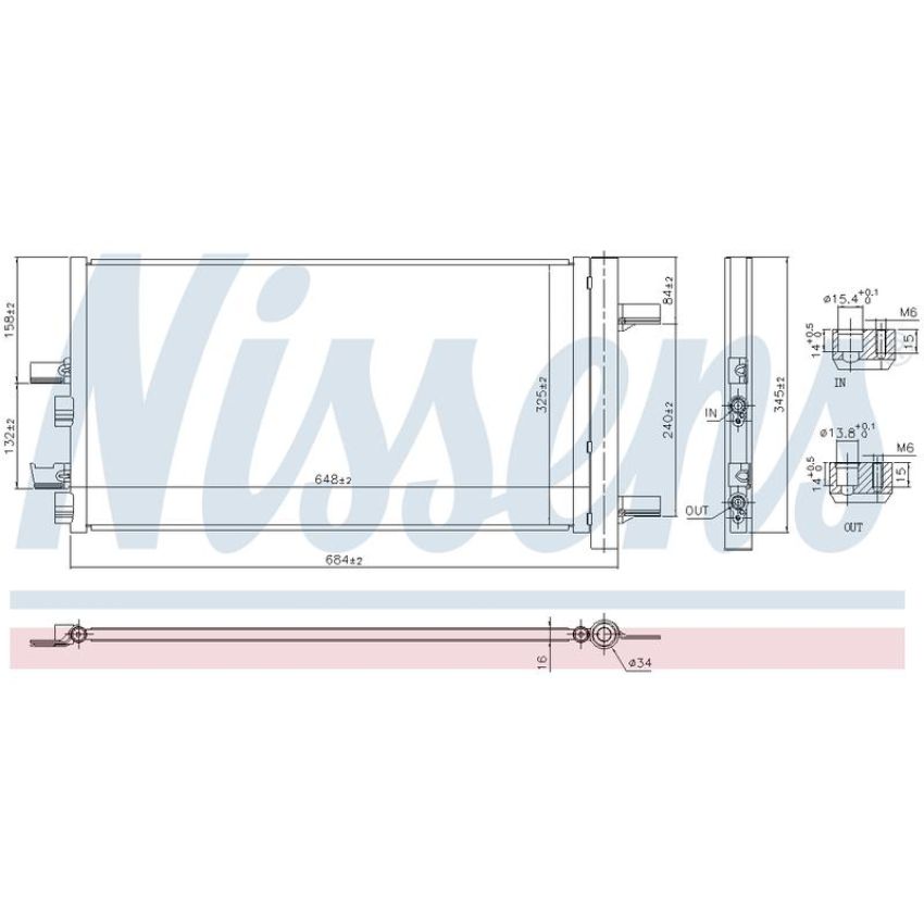 NISSENS 941049 Air Conditioning Condenser/Receiver Drier Assembly