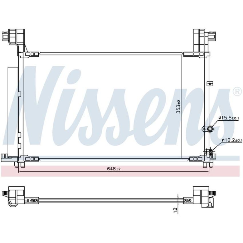 NISSENS 941149 Air Conditioning Condenser/Receiver Drier Assembly