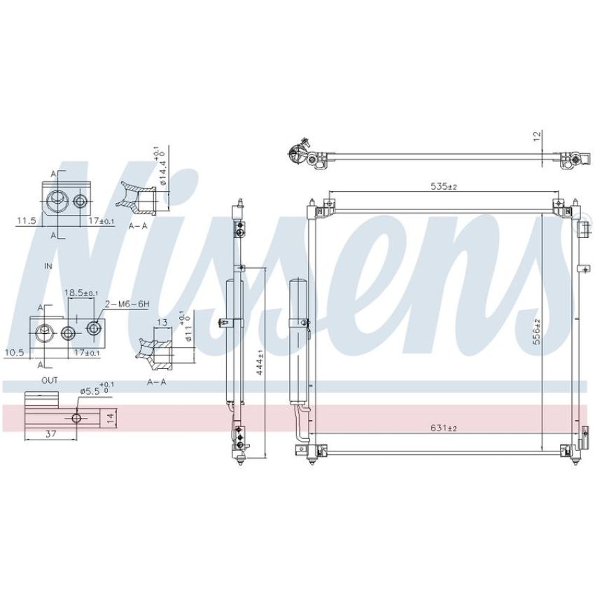 NISSENS 941164 Air Conditioning Condenser