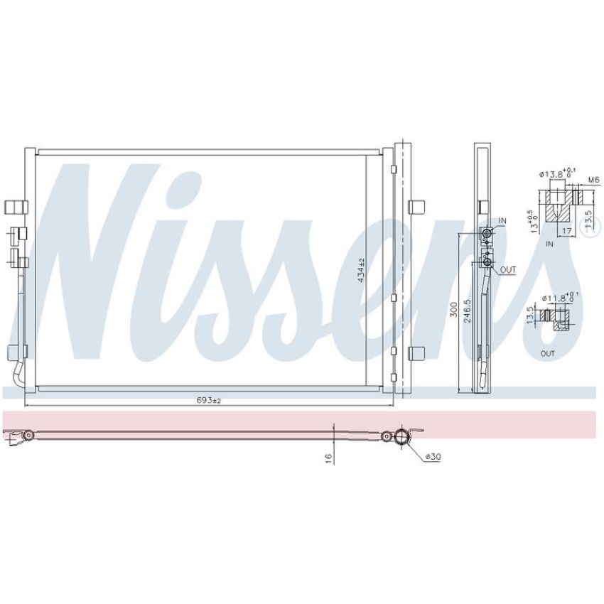 NISSENS 941183 Air Conditioning Condenser