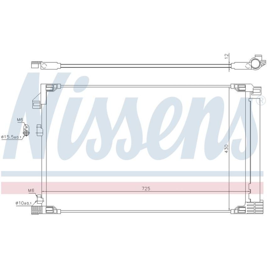 NISSENS 941217 Air Conditioning Condenser/Receiver Drier Assembly