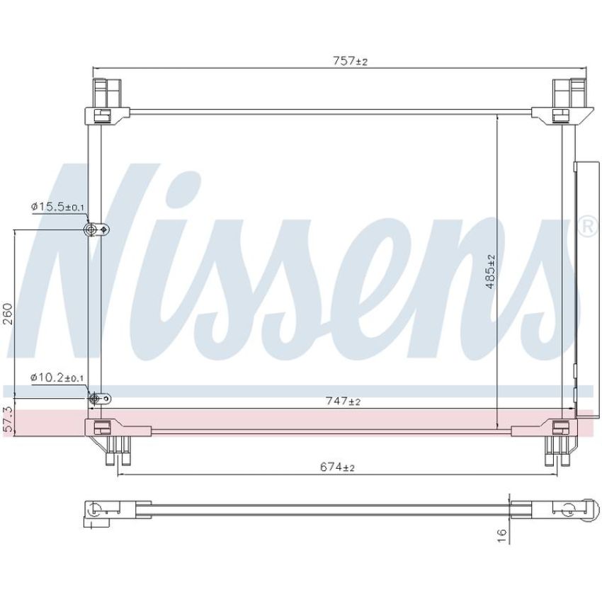 NISSENS 941218 Air Conditioning Condenser/Receiver Drier Assembly