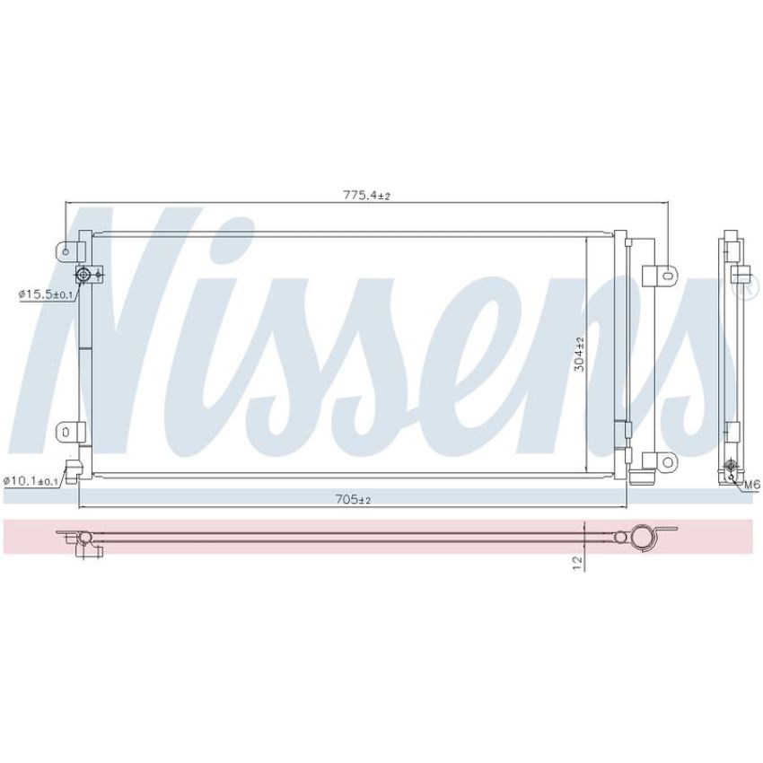 NISSENS 941224 Air Conditioning Condenser/Receiver Drier Assembly