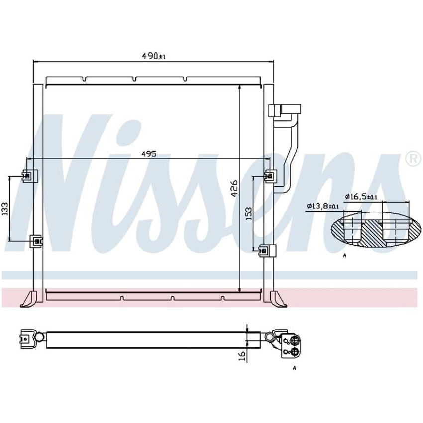 NISSENS 94157 Air Conditioning Condenser