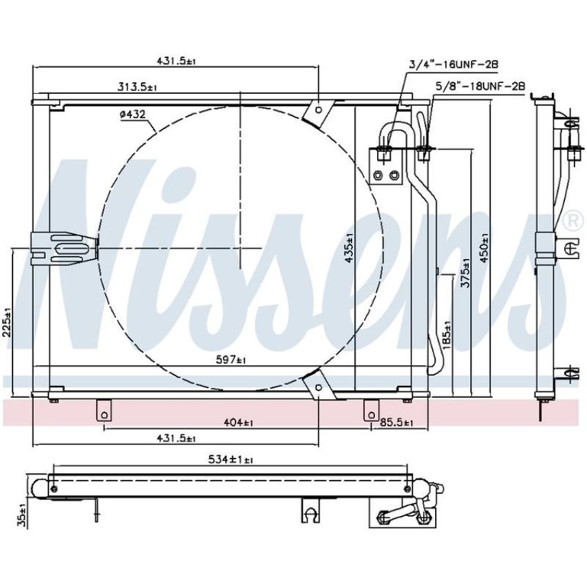NISSENS 94158 Air Conditioning Condenser
