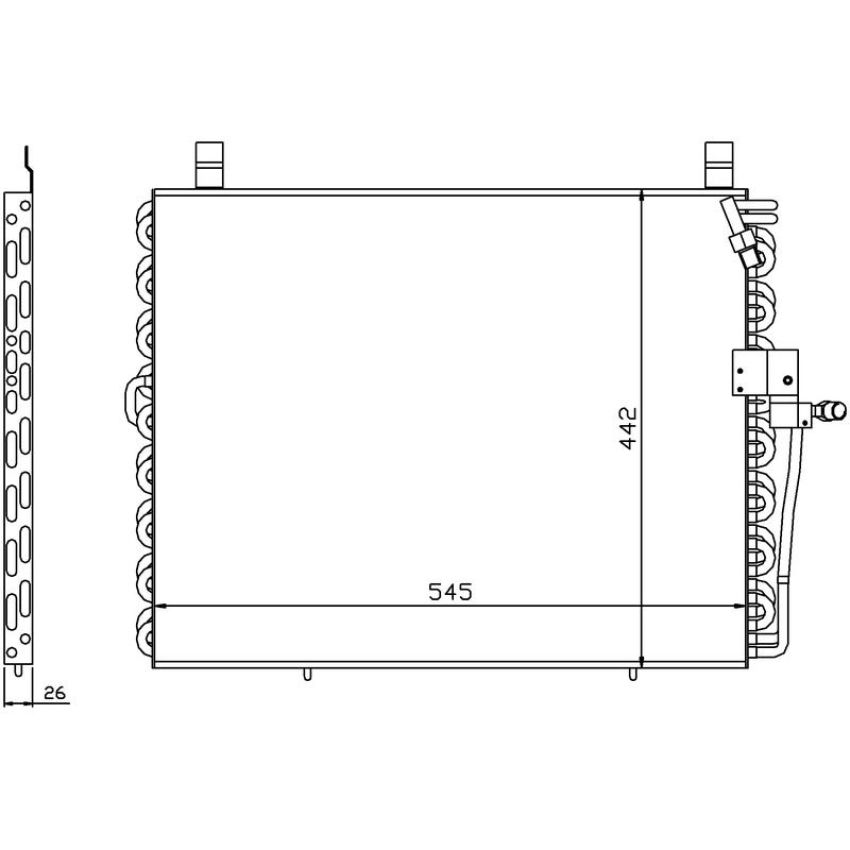 NISSENS 94176 Air Conditioning Condenser