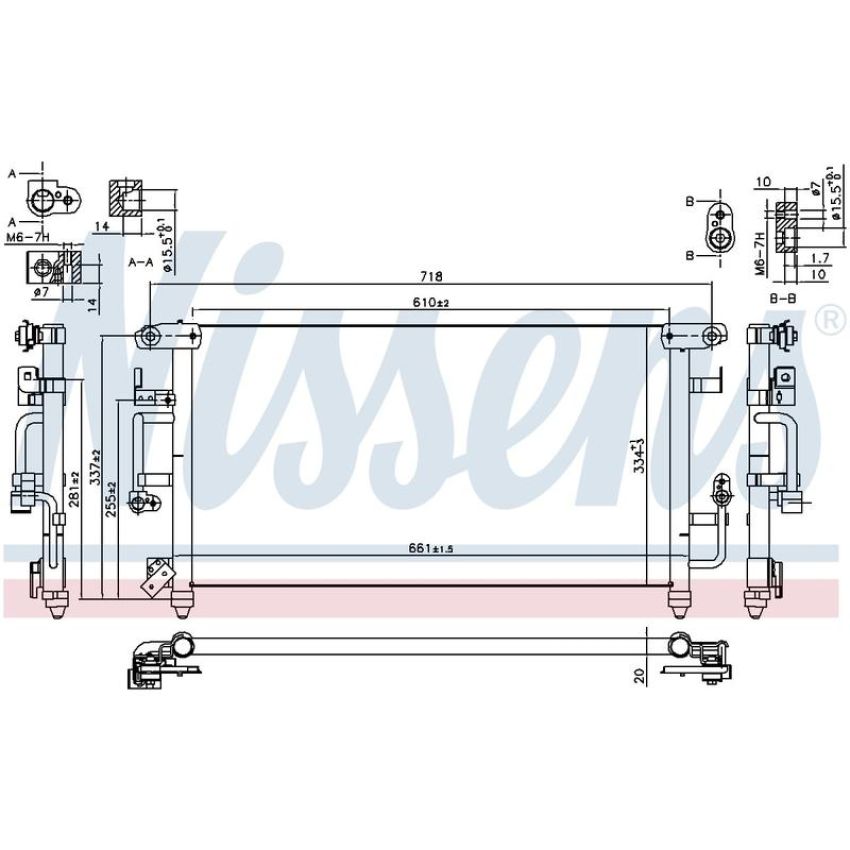 NISSENS 94184 Air Conditioning Condenser