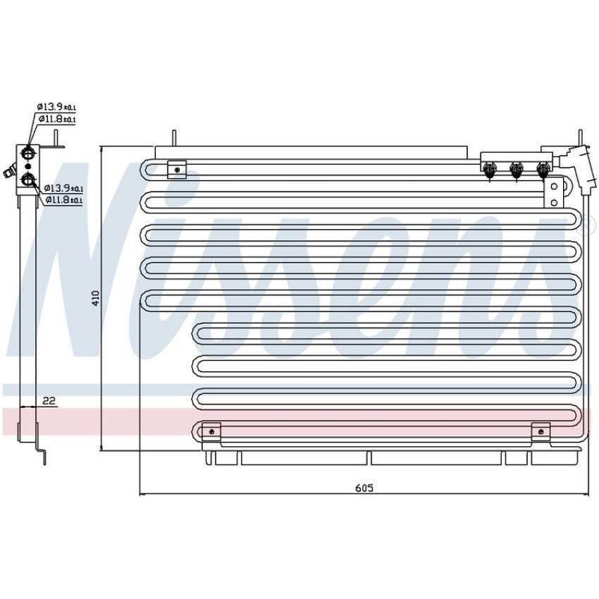 NISSENS 94216 Air Conditioning Condenser