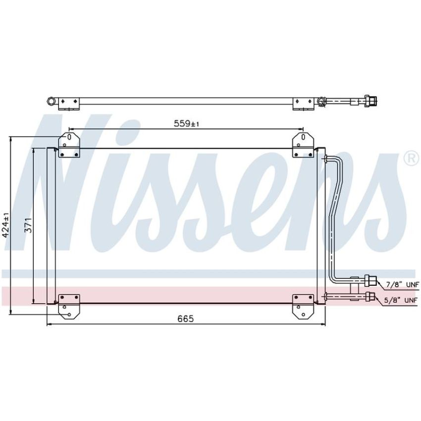 NISSENS 94225 Air Conditioning Condenser