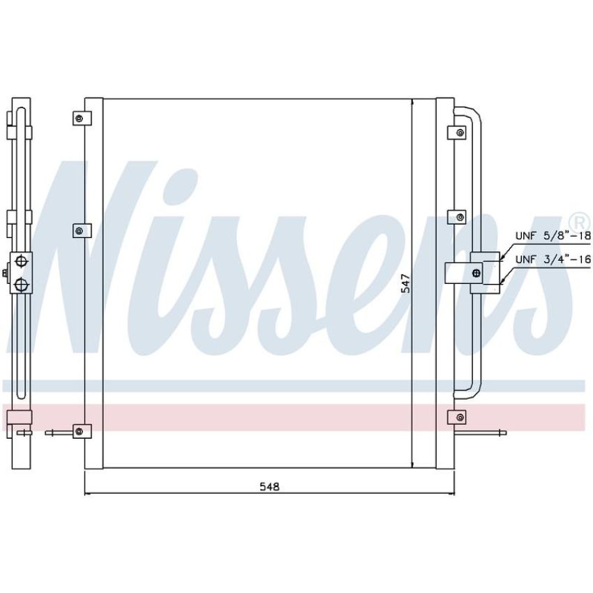 NISSENS 94257 Air Conditioning Condenser