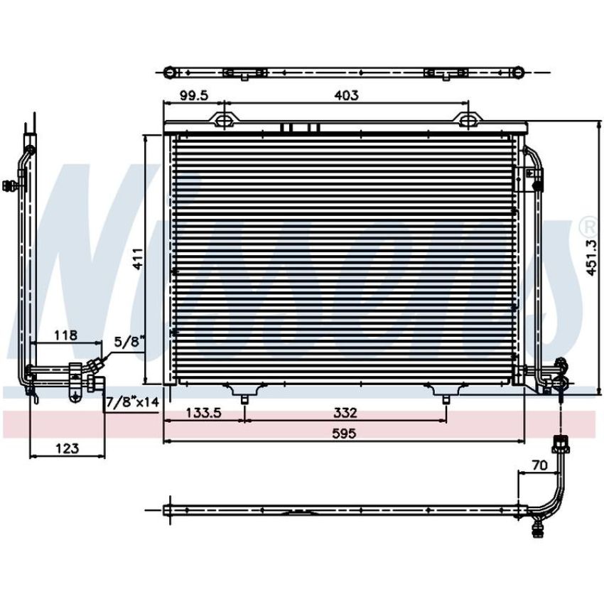 NISSENS 94282 Air Conditioning Condenser