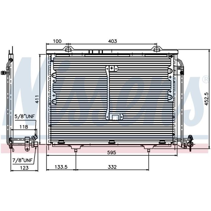 NISSENS 94284 Air Conditioning Condenser