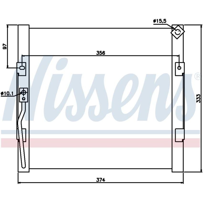 NISSENS 94289 Air Conditioning Condenser