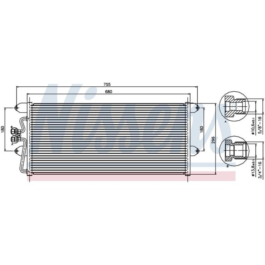 NISSENS 94307 Air Conditioning Condenser