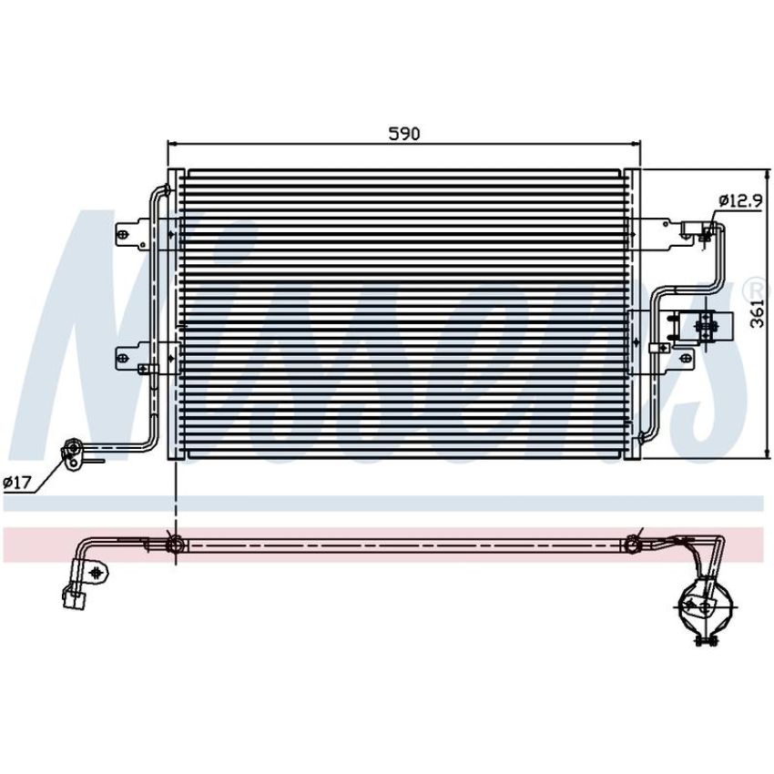 NISSENS 94310 Air Conditioning Condenser