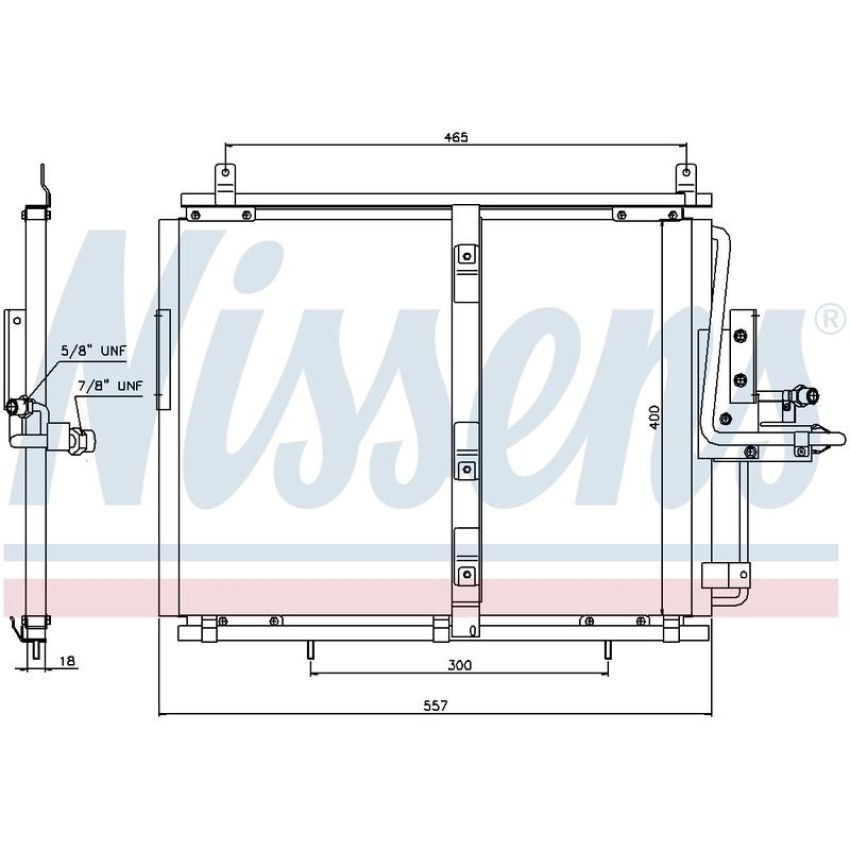 NISSENS 94377 Air Conditioning Condenser