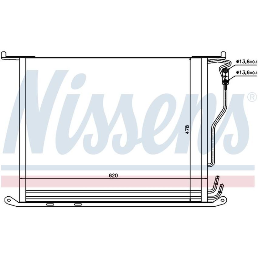 NISSENS 94380 Air Conditioning Condenser