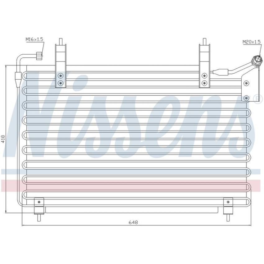 NISSENS 94399 Air Conditioning Condenser