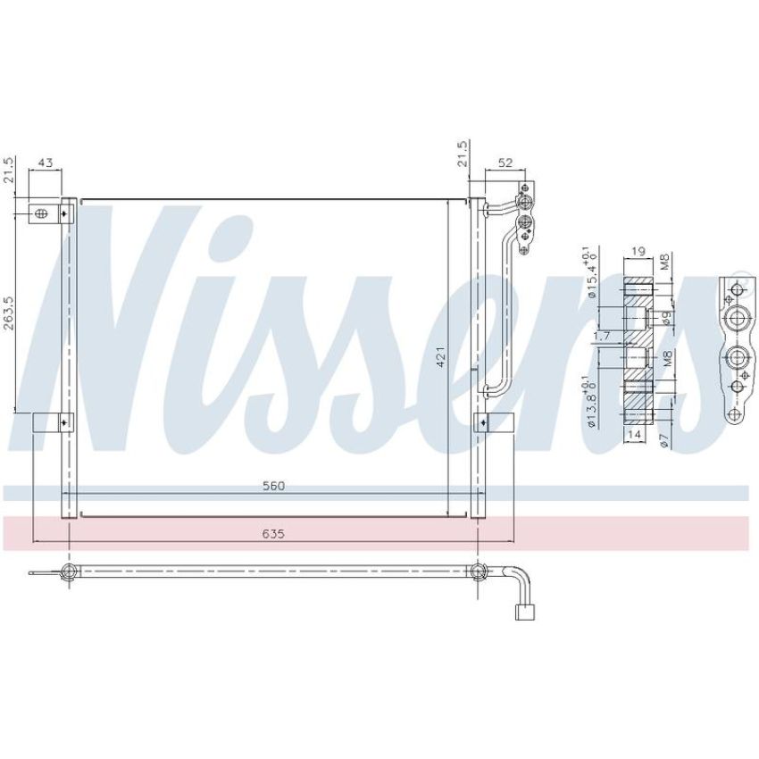 NISSENS 94431 Air Conditioning Condenser