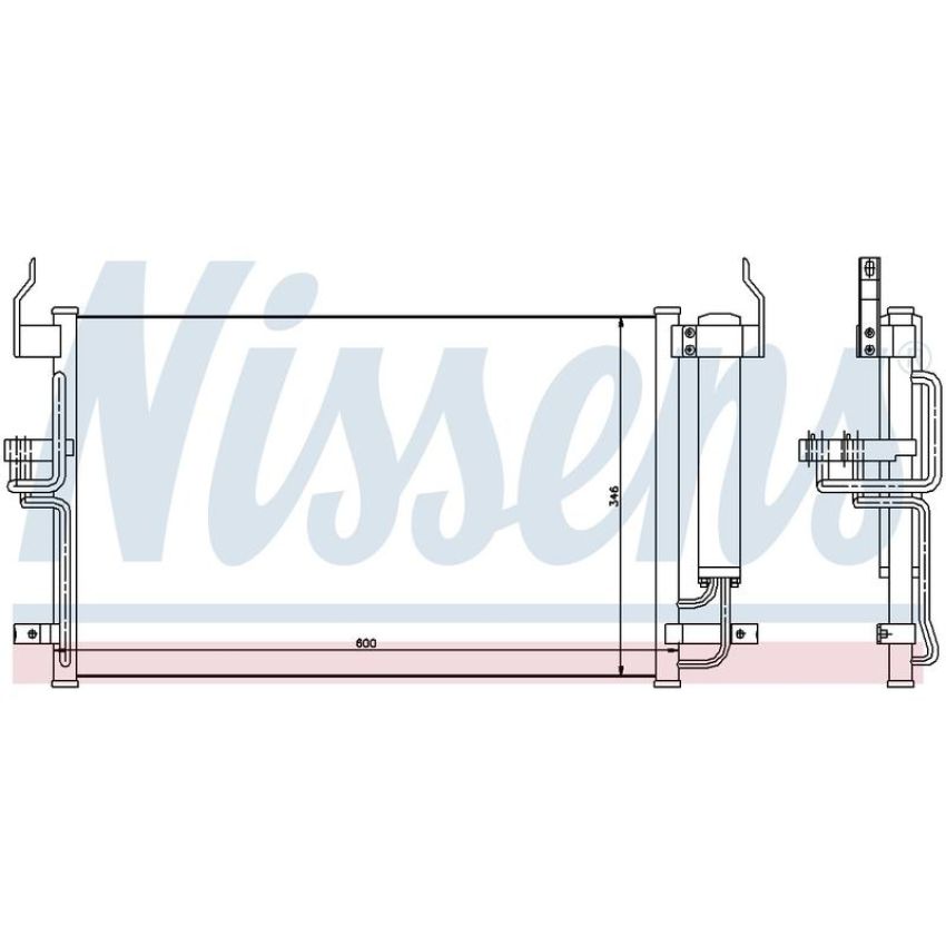 NISSENS 94448 Air Conditioning Condenser/Receiver Drier Assembly