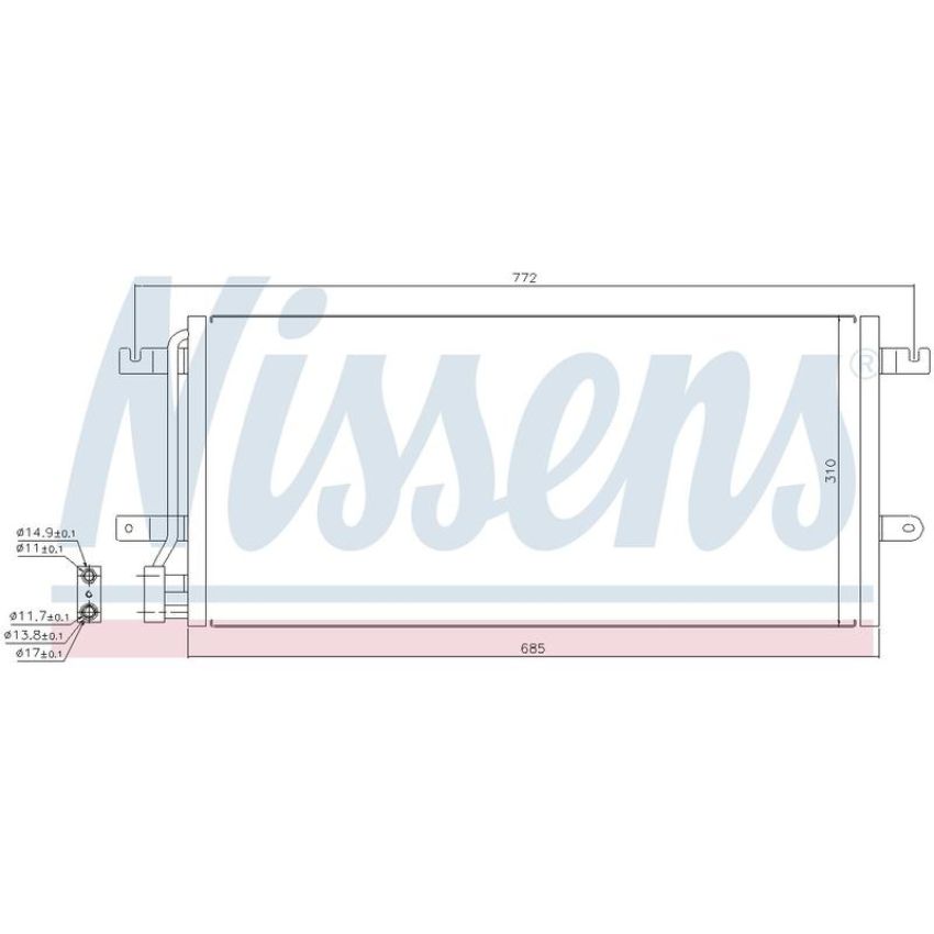 NISSENS 94524 Air Conditioning Condenser