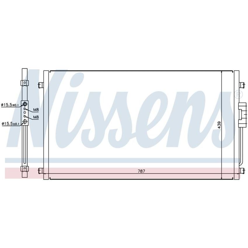 NISSENS 94557 Air Conditioning Condenser