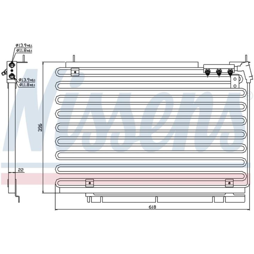 NISSENS 94576 Air Conditioning Condenser
