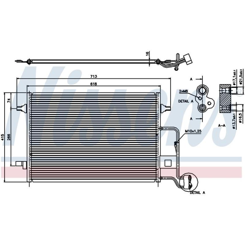 NISSENS 94592 Air Conditioning Condenser