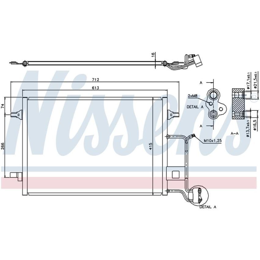 NISSENS 94601 Air Conditioning Condenser