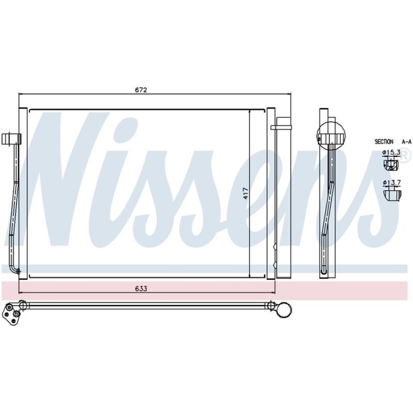 NISSENS 94679 Air Conditioning Condenser/Receiver Drier Assembly