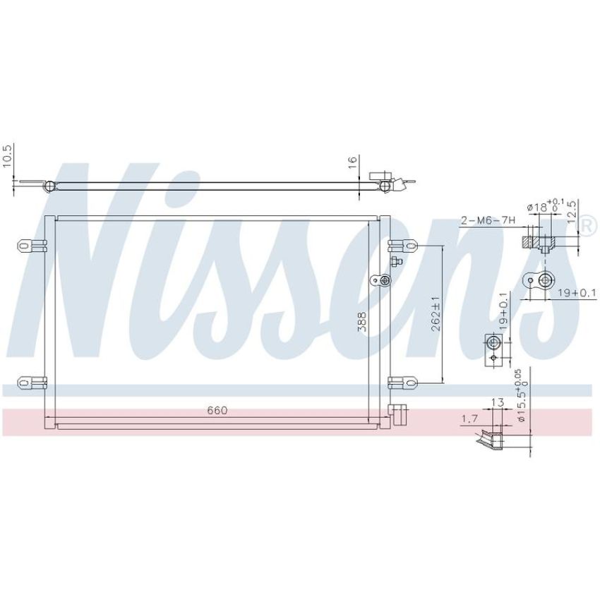 NISSENS 94695 Air Conditioning Condenser