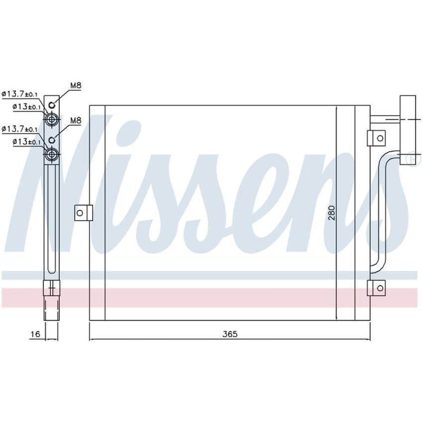 NISSENS 94715 Air Conditioning Condenser
