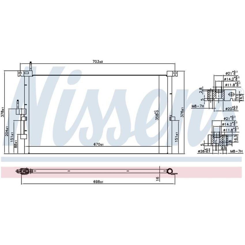 NISSENS 94718 Air Conditioning Condenser