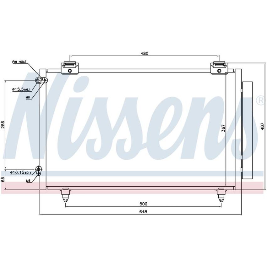 NISSENS 94719 Air Conditioning Condenser/Receiver Drier Assembly