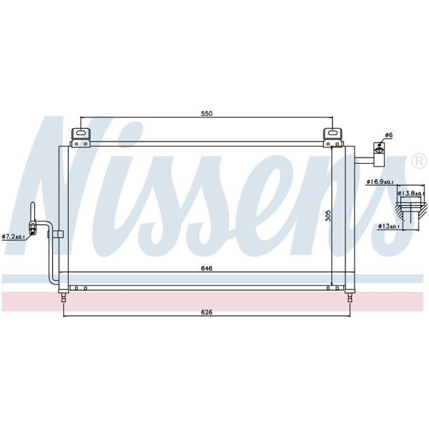 NISSENS 94720 Air Conditioning Condenser