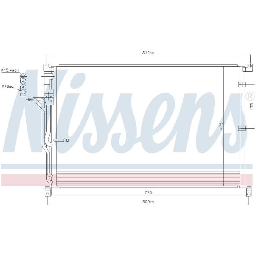 NISSENS 94724 Air Conditioning Condenser